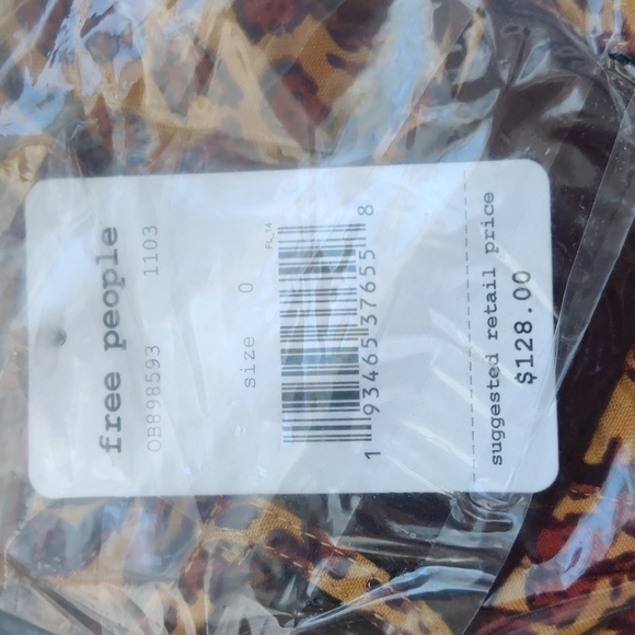 NWT Free People Bennie Animal Print Wide Leg Pants - Picture 12 of 14